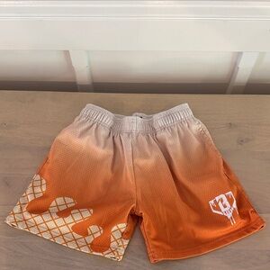 Kids Orange Gradient Casual Shorts